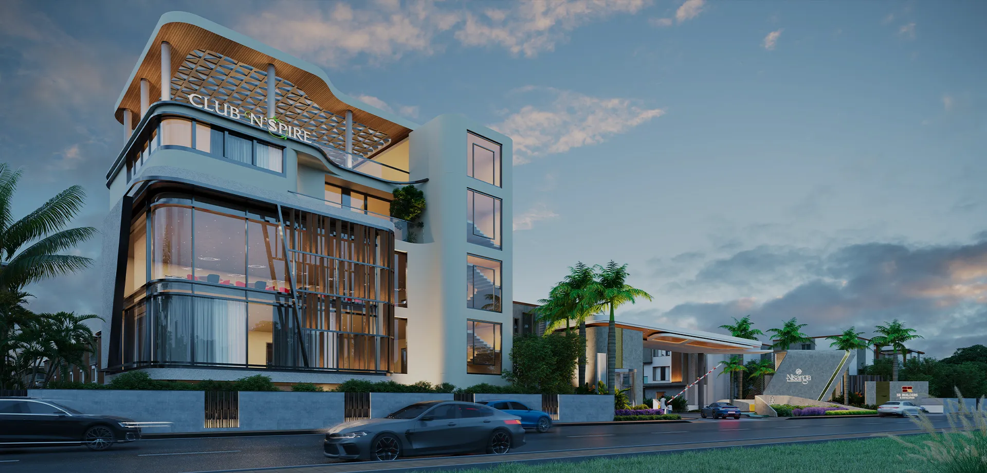 Club N'Spire clubhouse exterior