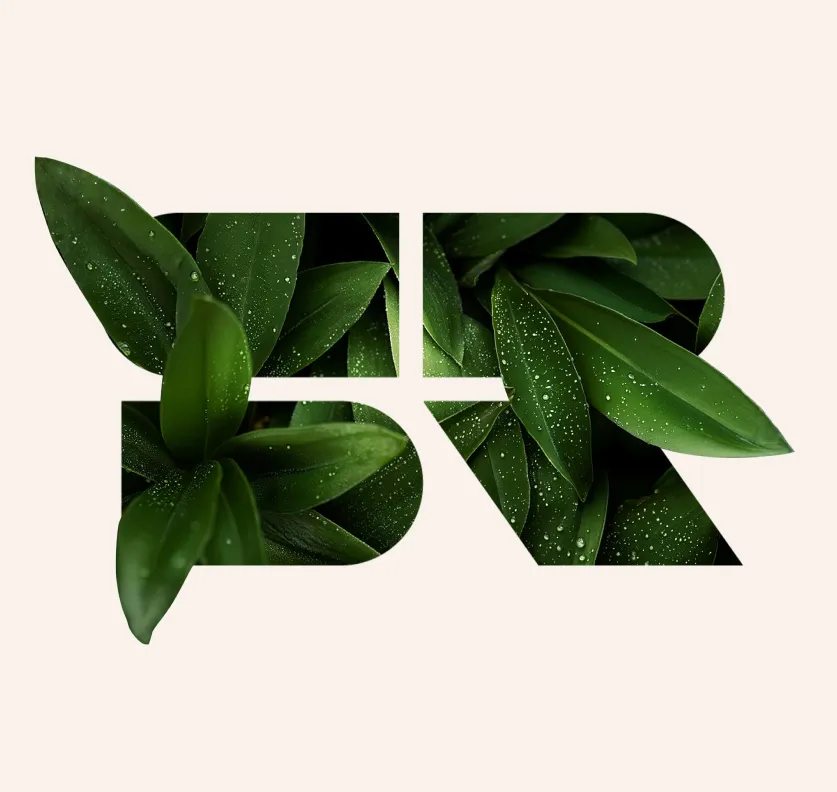 SR Builders brand mark with green leaves