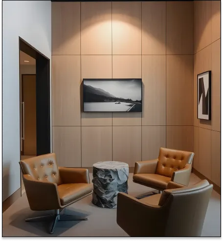 Modern interior lounge design