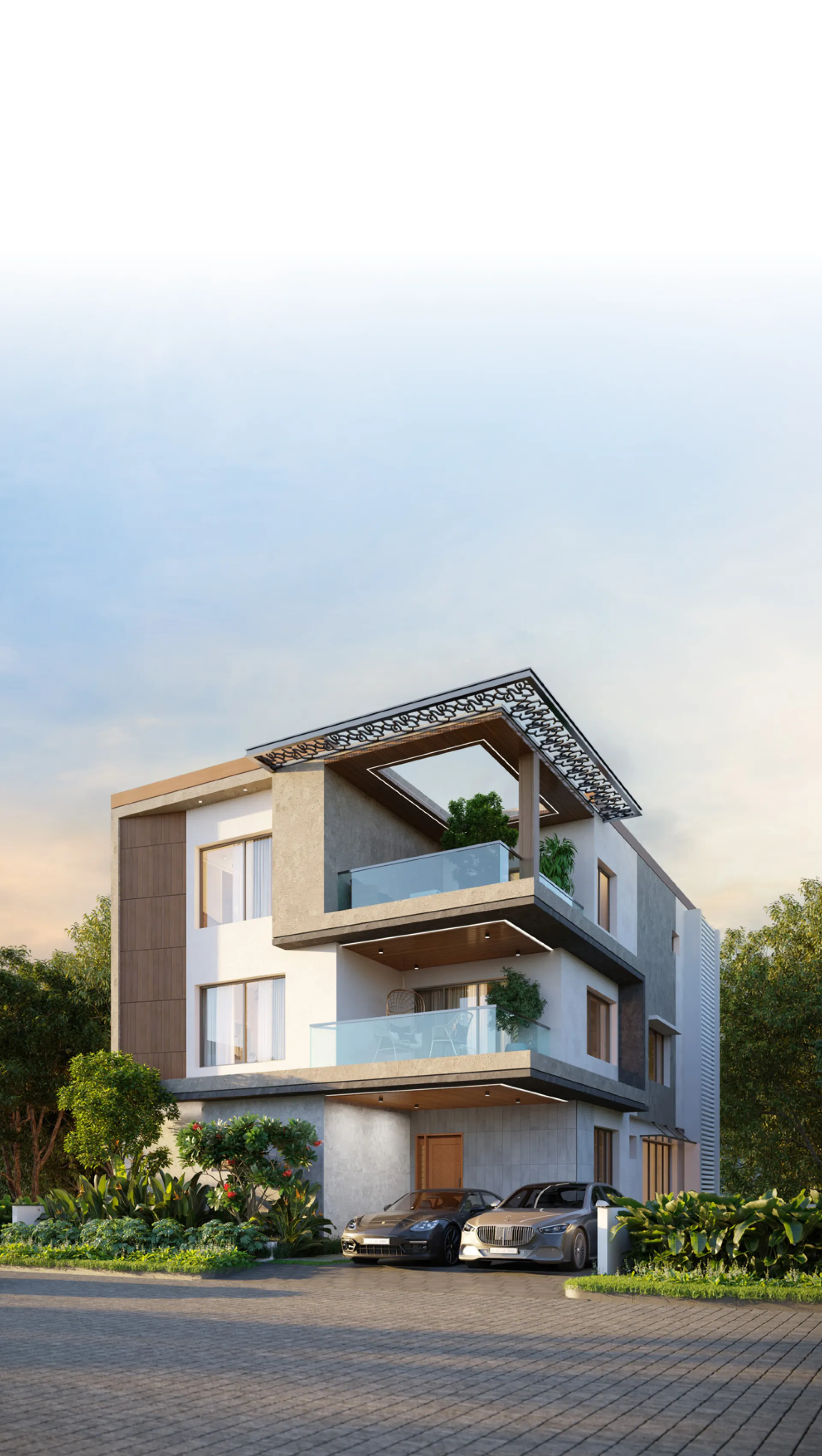Nisarga premium villa elevation