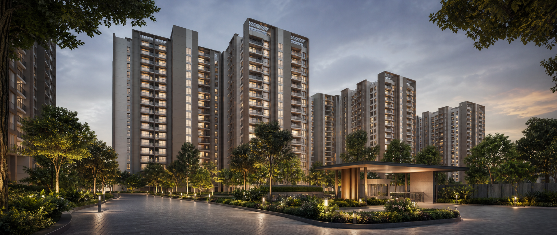 Upcoming highrise apartment community preview by SR Builders